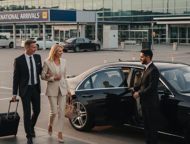Professional chauffeur providing Amsterdam airport taxi service